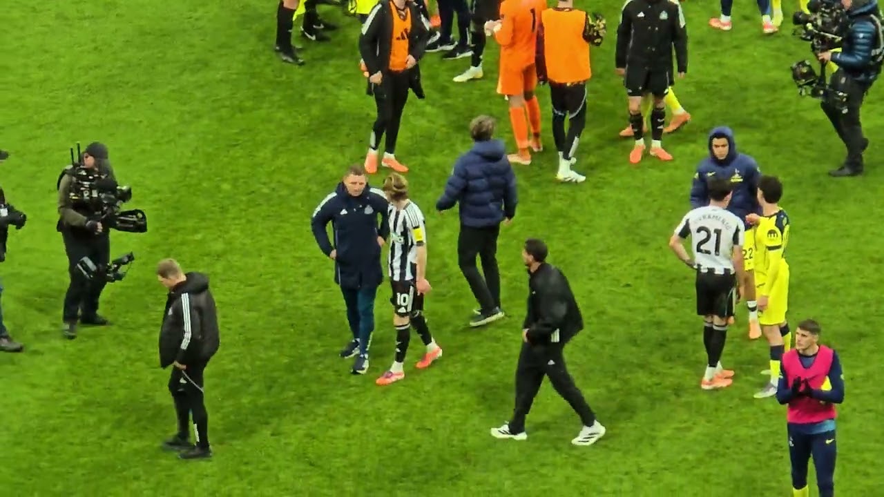 FULL-TIME: Newcastle 2-2 Tottenham: The Players After the Game: Romero and Guimarães Have Words