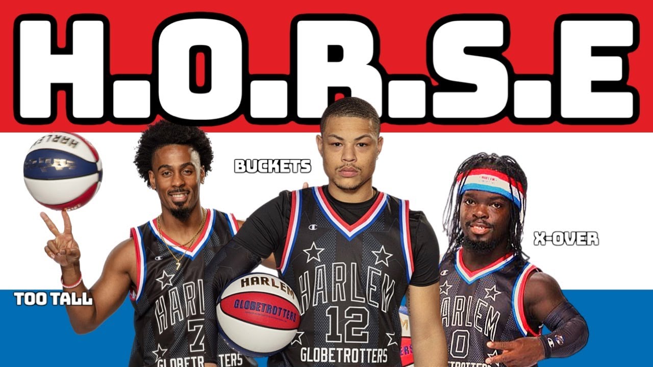 Harlem Globetrotters play H.O.R.S.E ft. Buckets Barrera, Too Tall Winston, X-over Tompkins