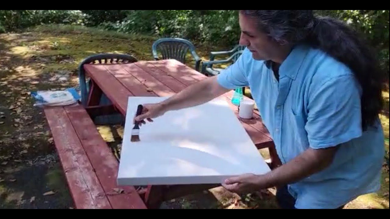 How to prepare a Canvas for Watercolor | Daniel Smith Watercolor Ground