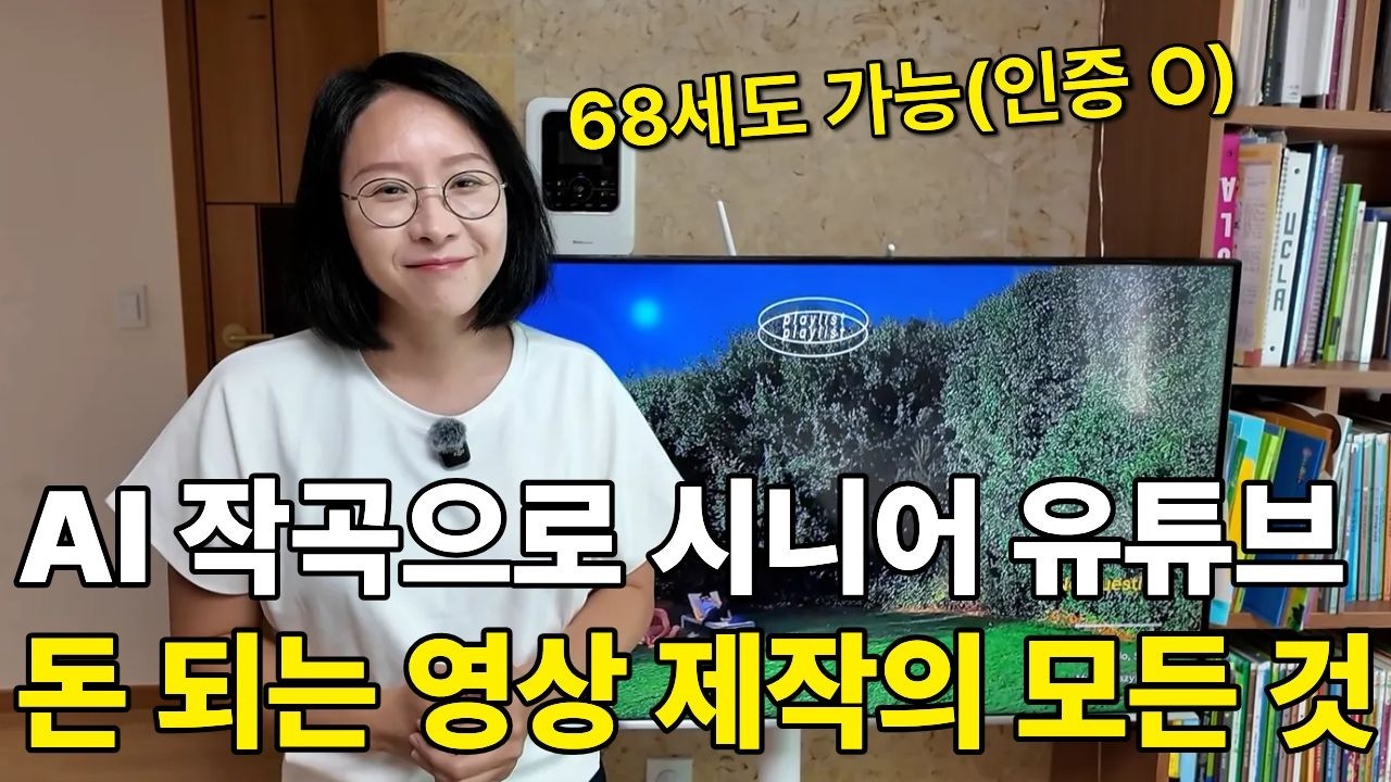AI 작곡으로 돈 버는 법 시니어 유튜브 플레이리스트 제작의 모든 것 (68세도 성공)