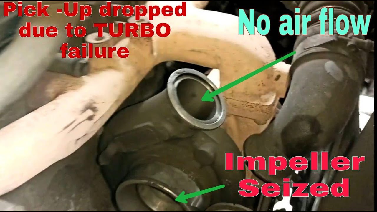 Suddenly Pick-up dropped with Black smoke due to turbo failure