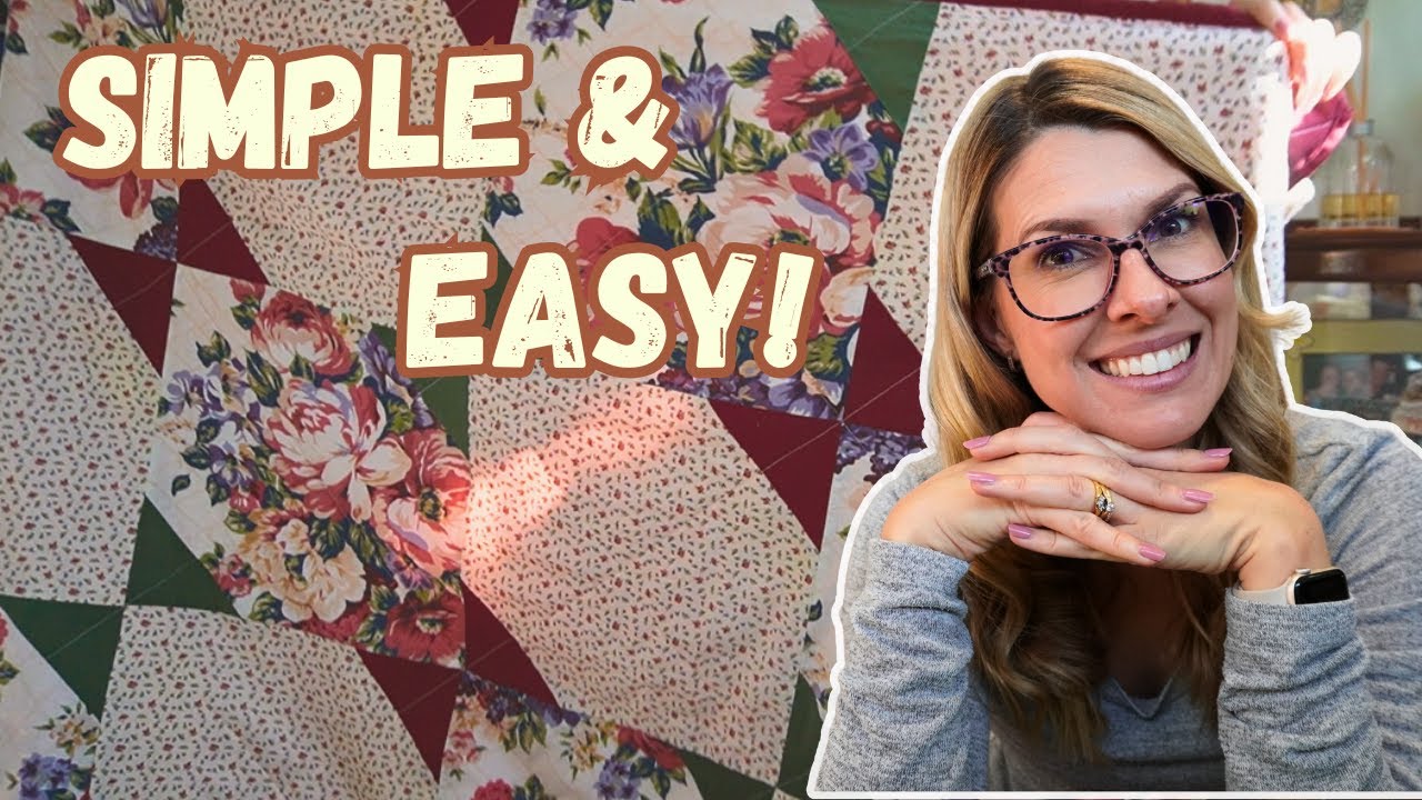 The Easiest Quilt Ever!? How to make a Super Quick Big Block Quilt