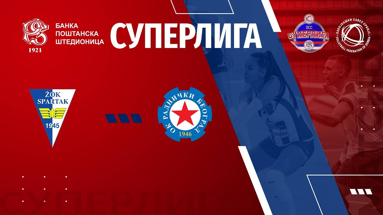 live🔴SPARTAK SU 🆚RADNICKI BLASTERS /18. KOLO BANKA POŠTANSKA ŠTEDIONICA SUPERLIGE ZA ODBOJKAŠICE/
