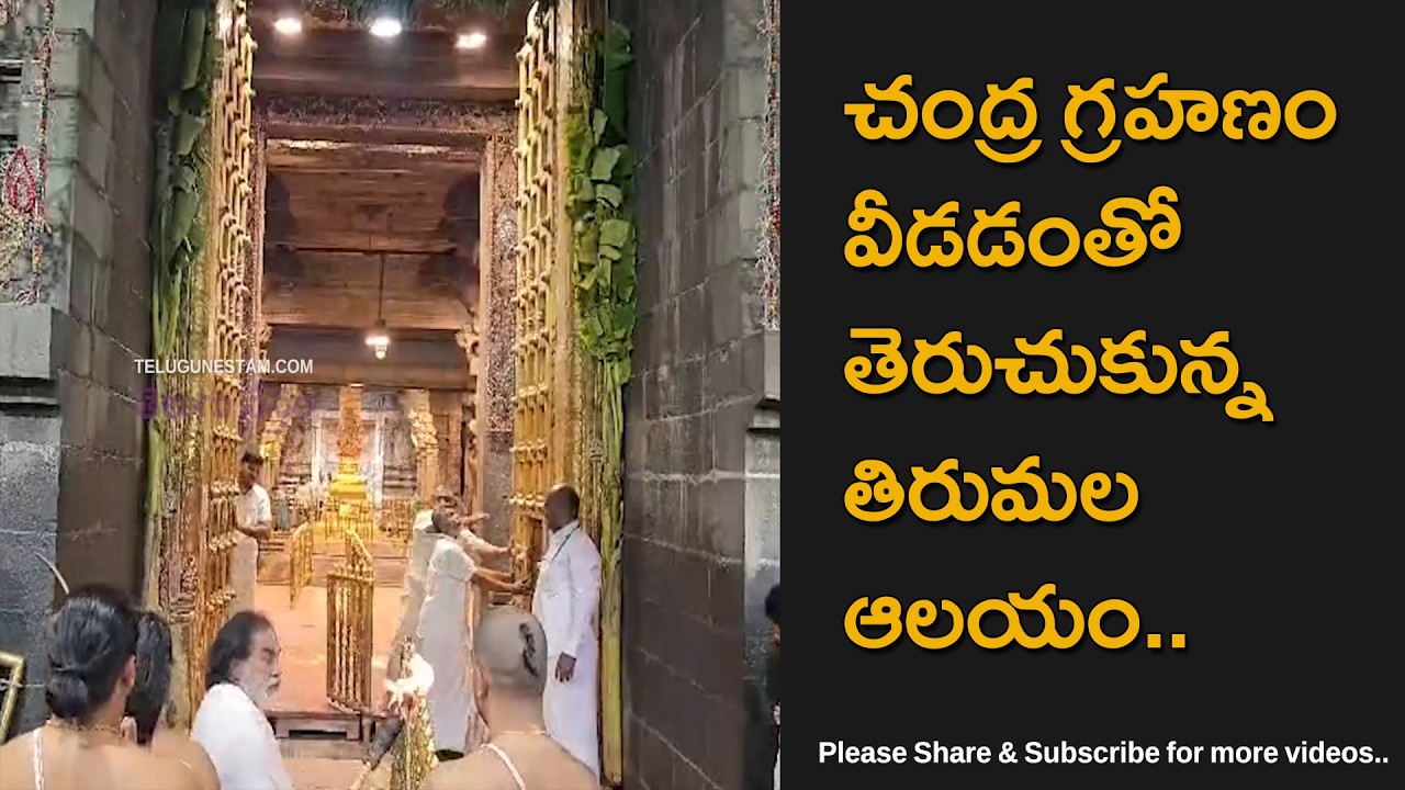 Tirumala Sri Venkateswara Swamy Temple Golden Doors Opening After Lunar Eclipse 2026