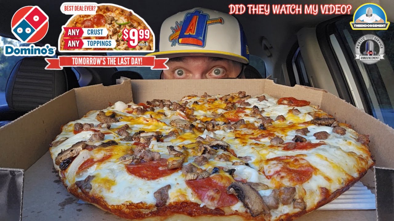 Domino's&reg; $9.99 ЛУЧШЕЕ ПРЕДЛОЖЕНИЕ ВСЕХ ВРЕМЁН! Обзор! Они смотрели моё последнее видео? | theend...