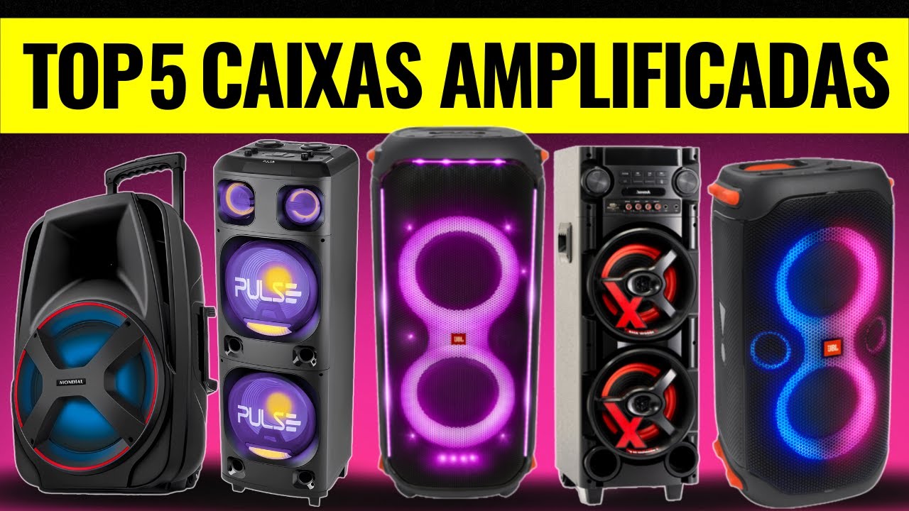AS 5 MELHORES CAIXA DE SOM AMPLIFICADA para COMPRAR em 2024!