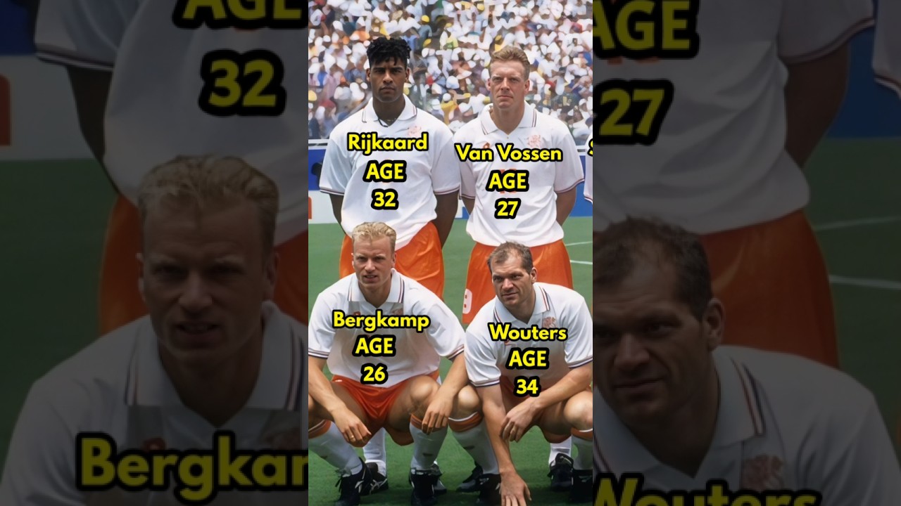 NETHERLANDS 2-3 BRAZIL  1994 | Netherlands Lineup World cup 1994 | AGE in 1994. #football #shorts