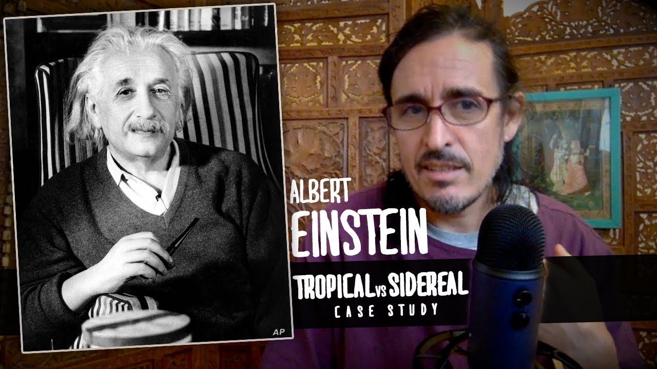 Albert Einstein in Tropical and Sidereal Vedic Astrology
