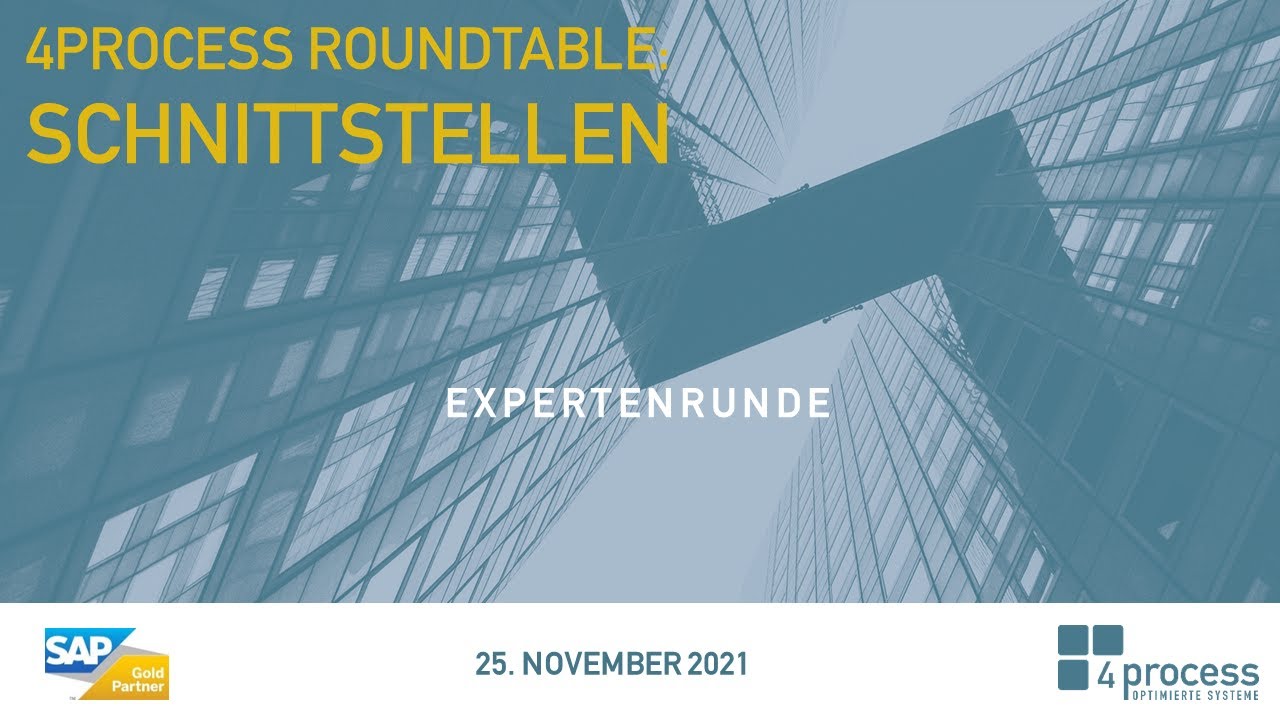 4process Roundtable: Schnittstellen &ndash; Expertenrunde