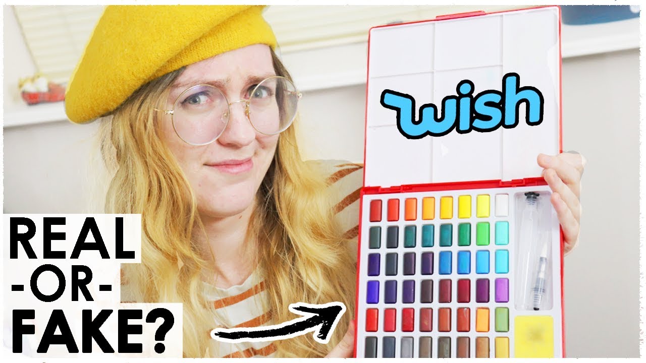 Are these REAL or FAKE watercolors?! - Testing Wish Supplies