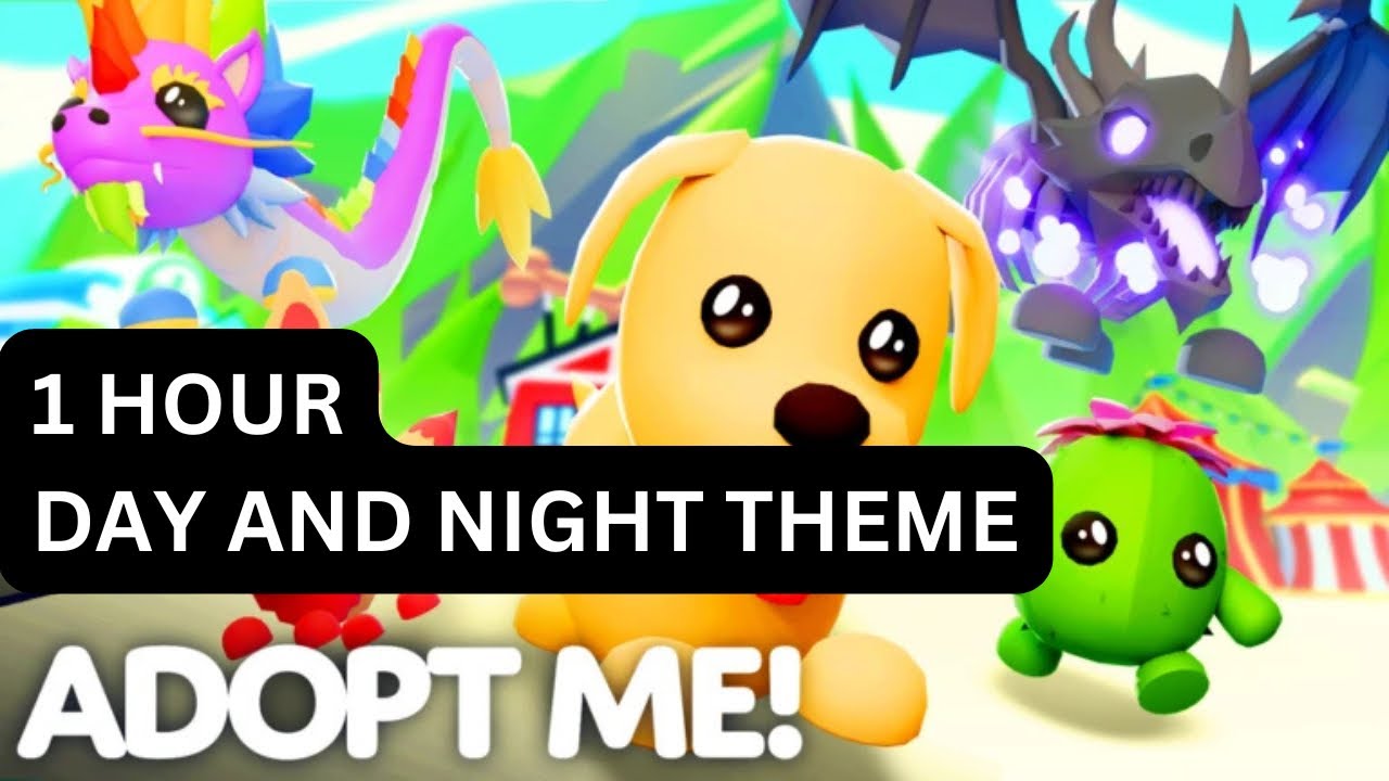 ONE HOUR OF ADOPT ME DAY + NIGHT THEME MUSIC!