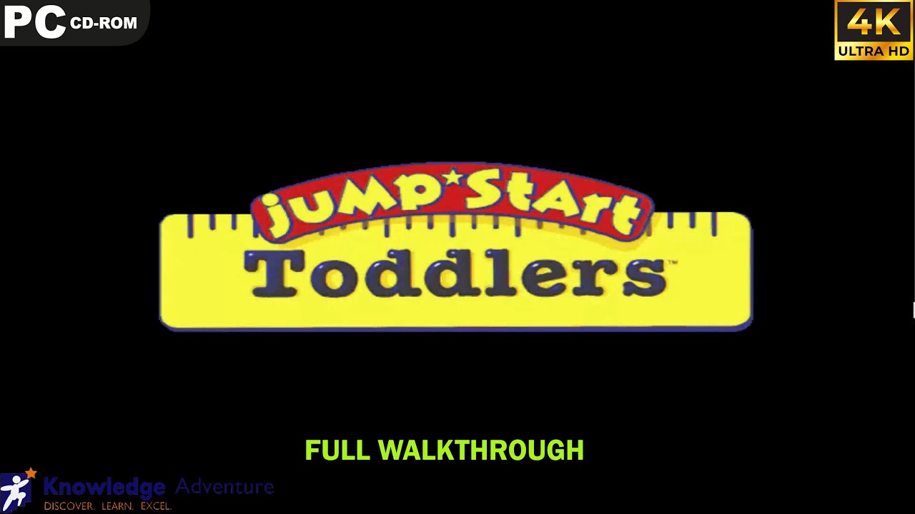 Jumpstart Toddlers (1996) [PC]  -  Full Walkthrough - 4k UHD - No commentary