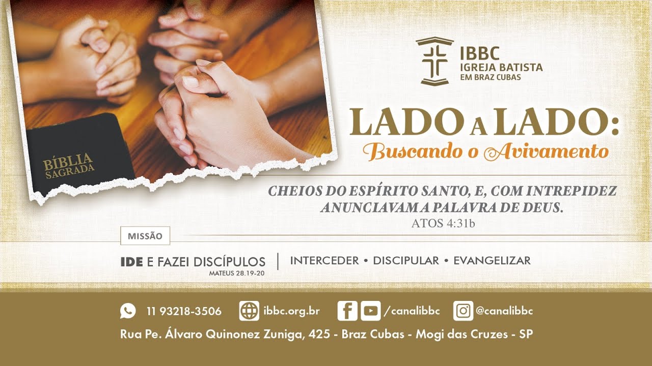 Culto IBBC ao vivo | Batismo | Sabado 28/02/2026 - 18h