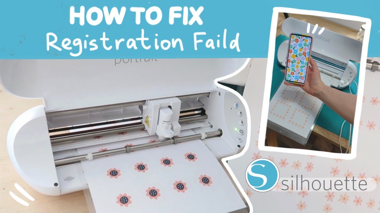 Silhouette registration mark failed fix ☁️ silhouette portrait 3
