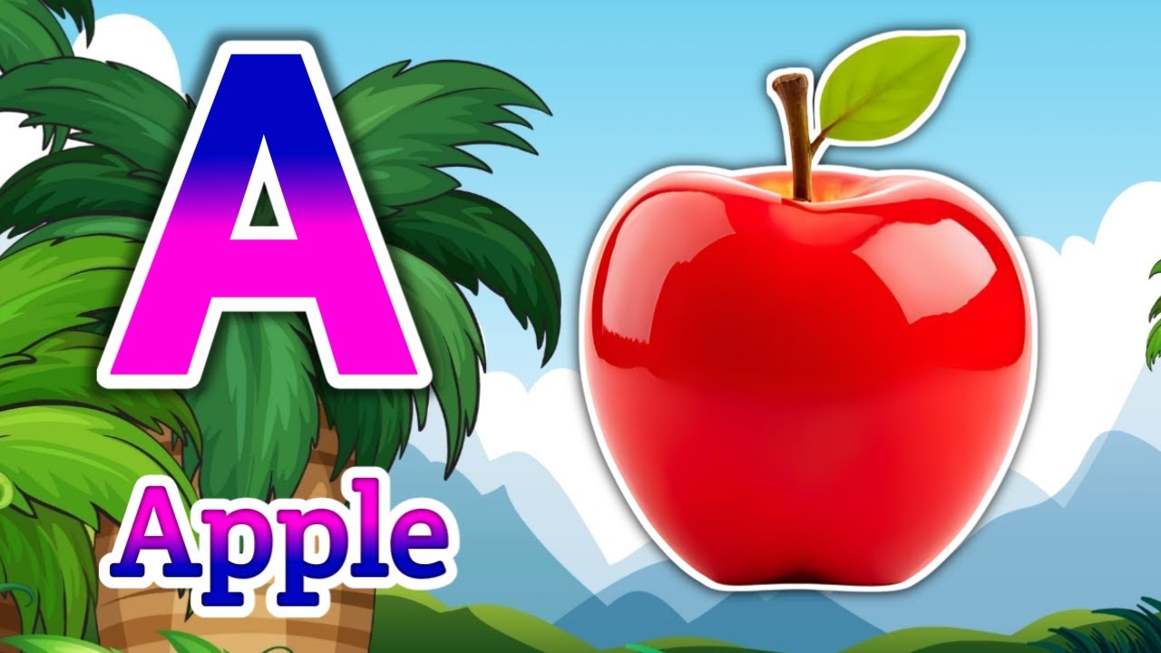 एप्पल 0008. 📖 Learn A to Z | ए फॉर एप्पल 🍎 से Z for Zebra 🦓 | Kids Learning 🎵 ABCD Song