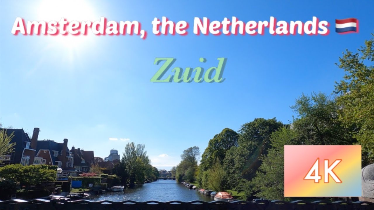 [4K] City Walk Amsterdam | Relaxing tour | Virtual tour