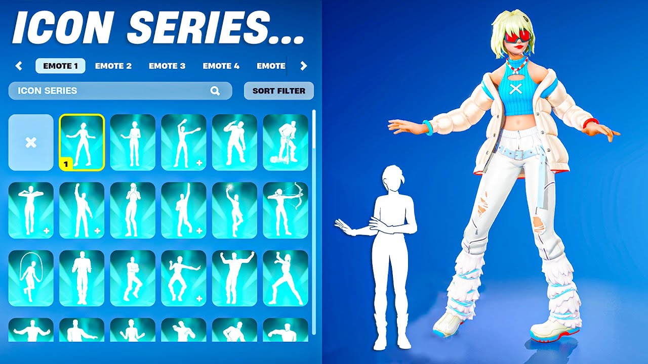 ВСЕ СЕРИИ FORTNITE ICON И НОВЫЕ ЭМОЦИИ TIKTOK! #11