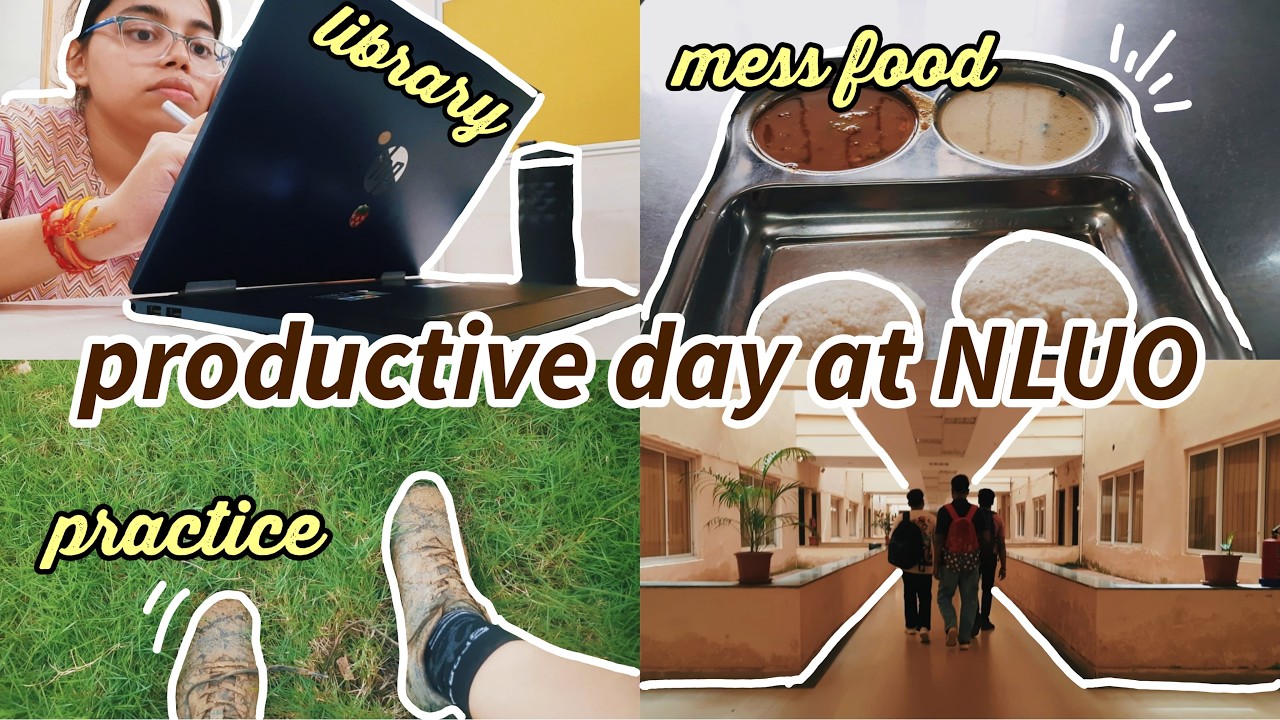 a PRODUCTIVE day at an NLU ⚖️✨️ | life of a law student at national law university odisha