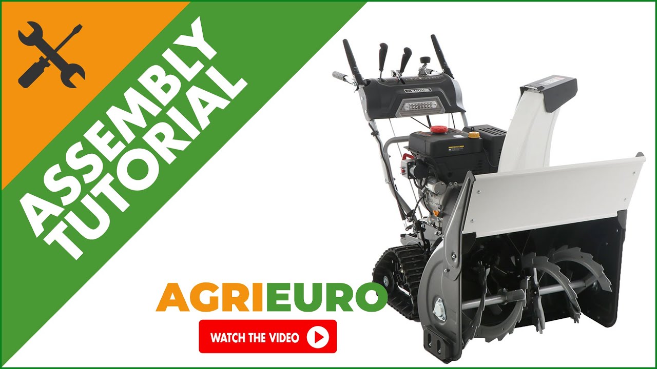 BlackStone B-ST 76 LTE Tracked Snow Blower- Petrol, Self-propelled - 76 cm Auger - Assembly tutorial