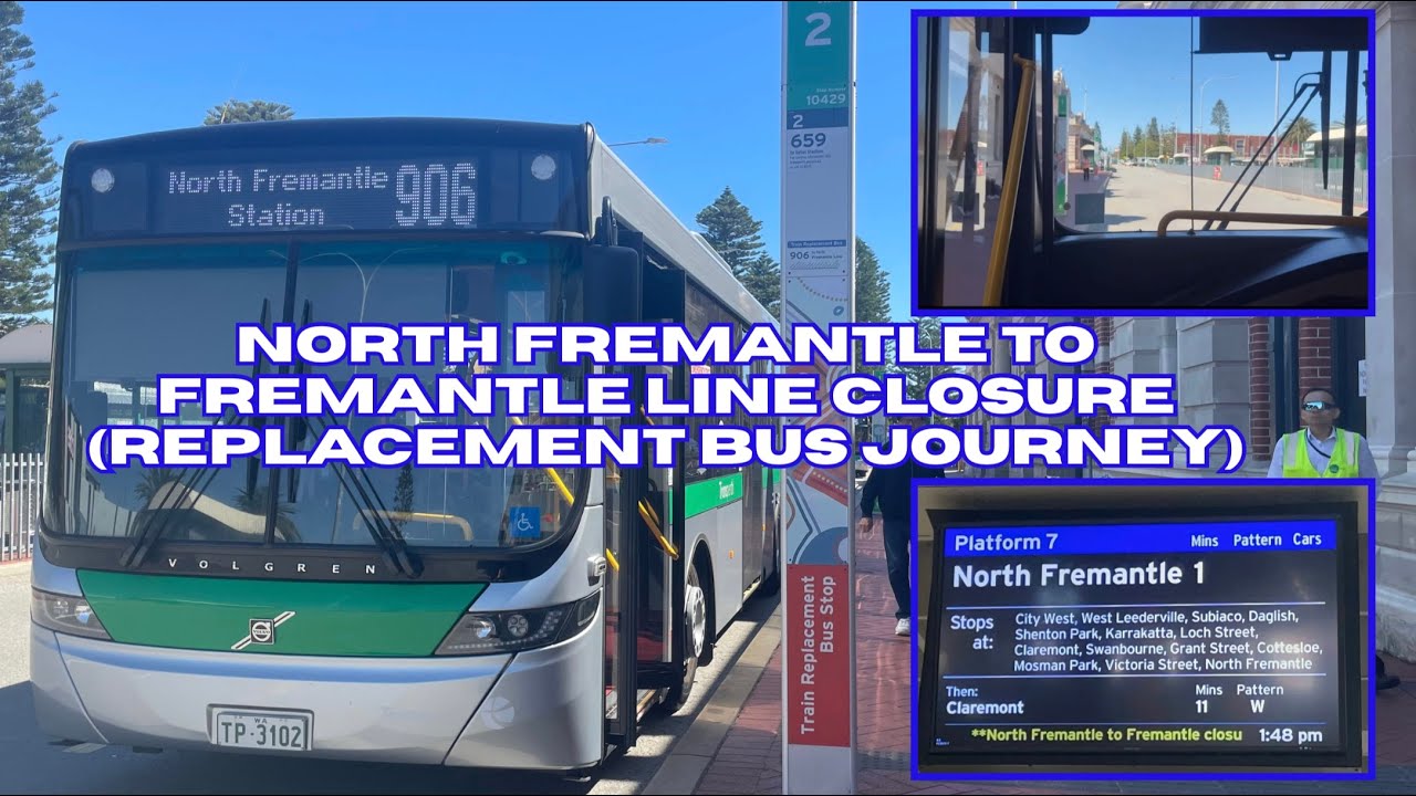 North Fremantle to Fremantle Line Closure and Replacement Bus Journey