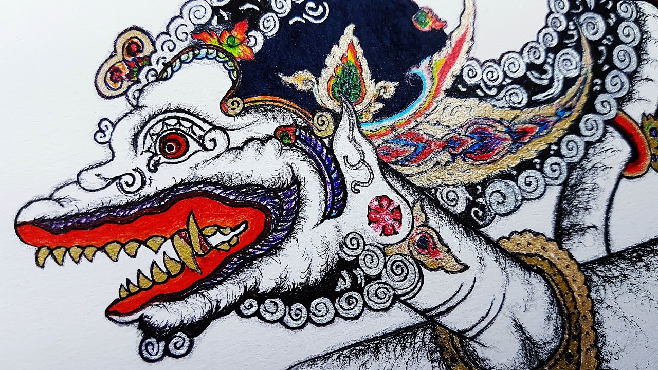 Menggambar Wayang Kulit ANOMAN
