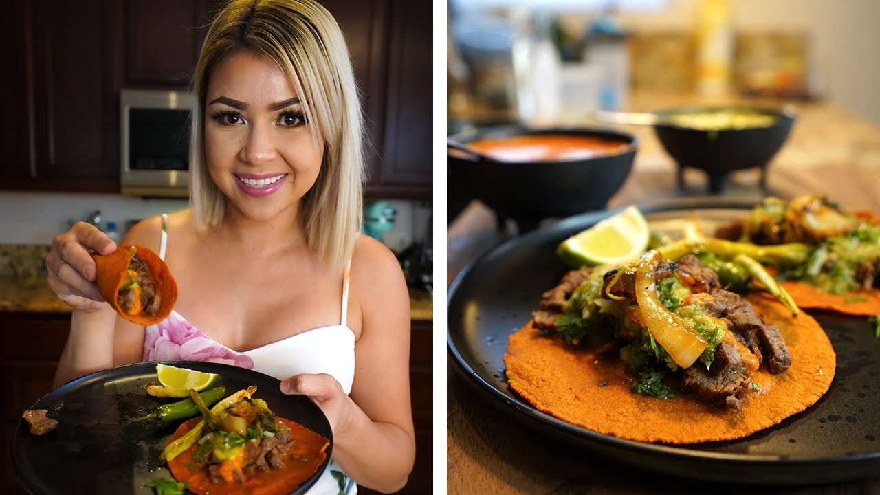 HOW TO MAKE THE BEST CARNE ASADA TACOS | TORTILLAS ROJAS