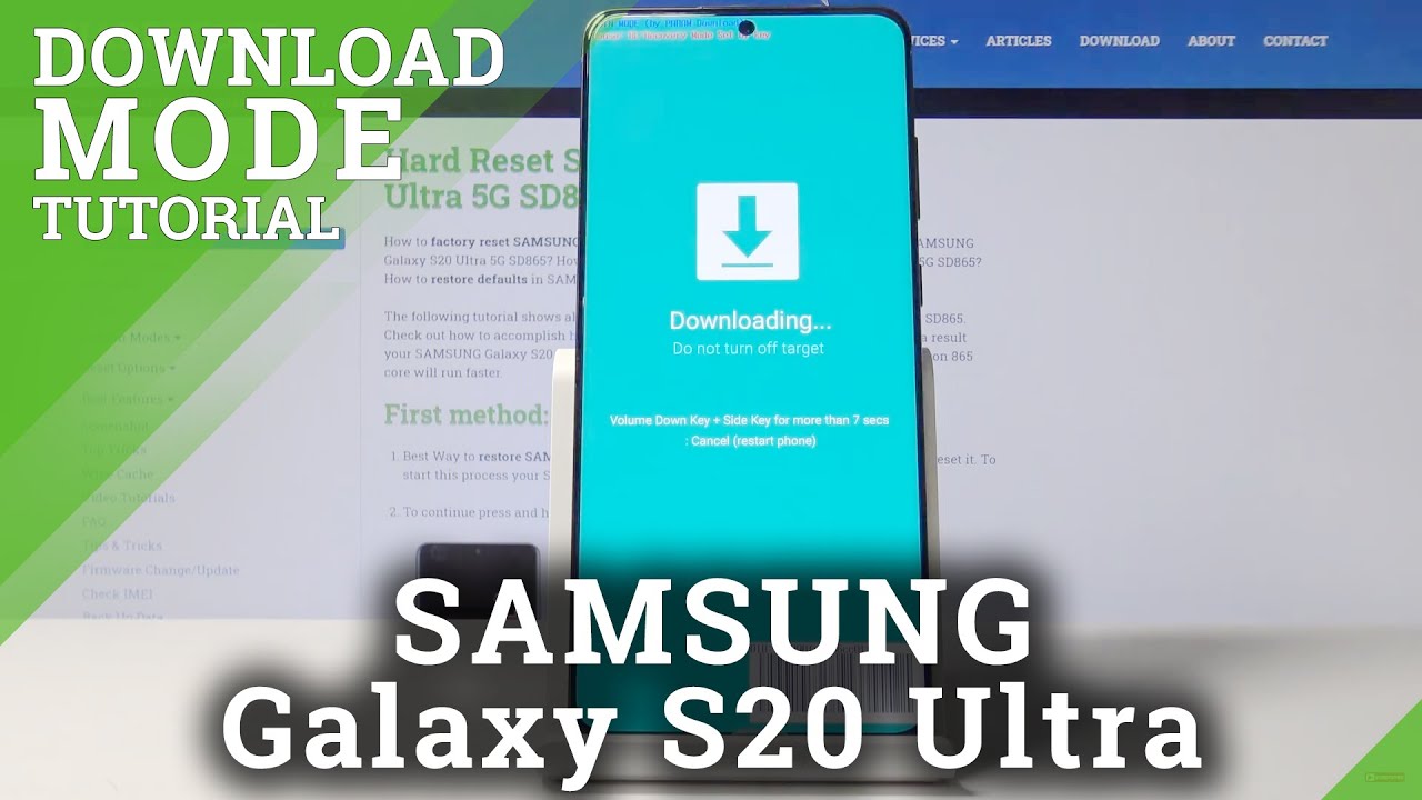 Download Mode in SAMSUNG Galaxy S20 Ultra – How to Open & Quit Flash Mode