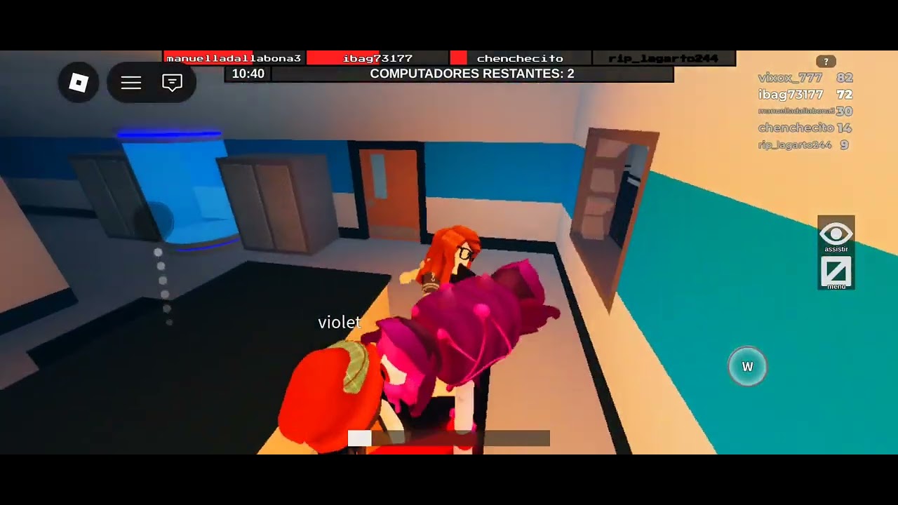 Uma Noob no Flee the facility (perdi aura ksksk)