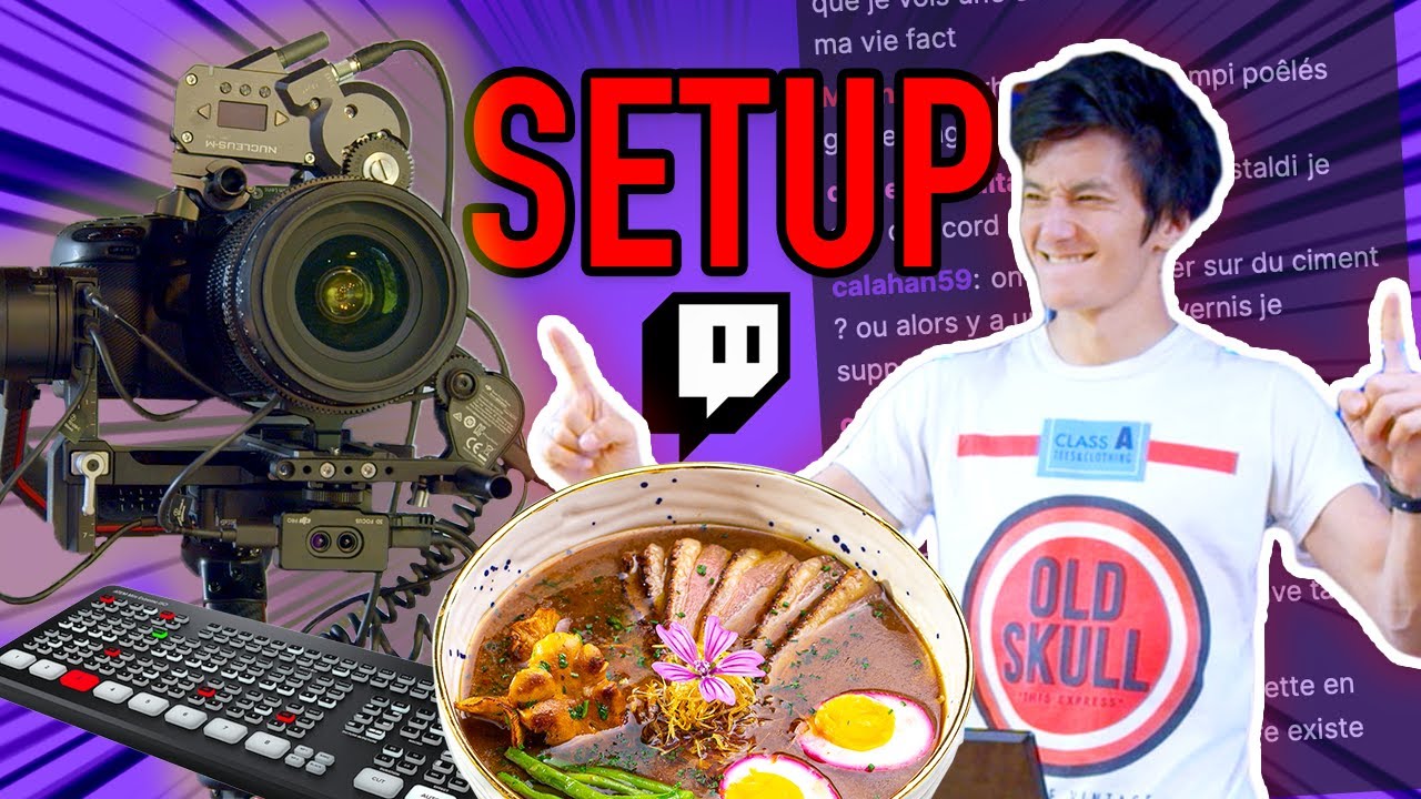 Mon setup pour streamer de la cuisine ! 🎥🍱