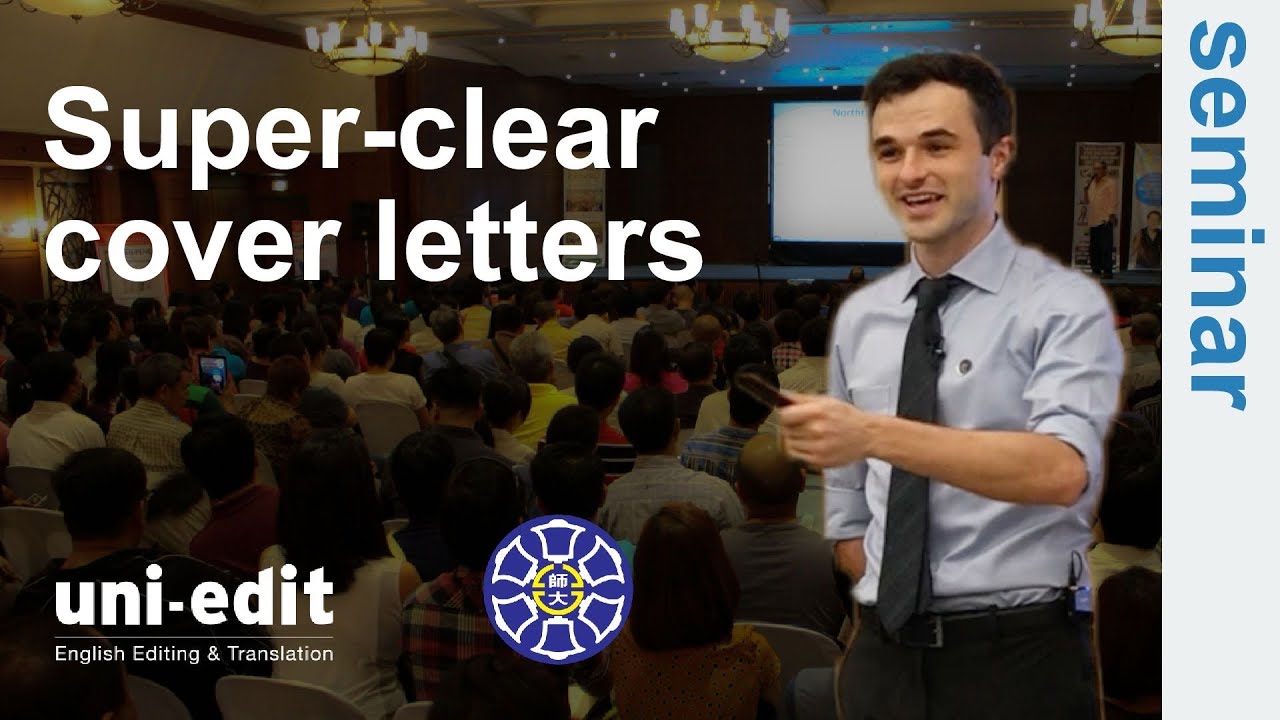 Write a super-clear cover letter | Antony P seminar at National Taiwan Normal University NTNU