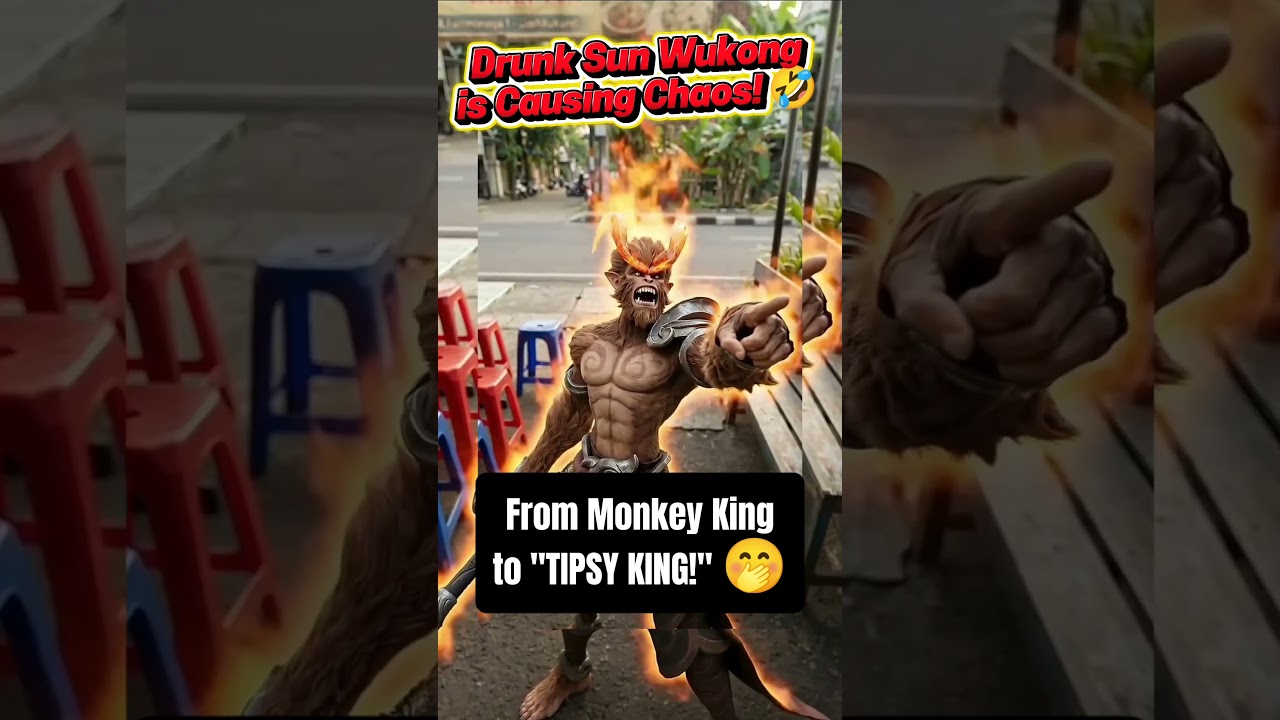 Drunk Sun Wukong is Causing Chaos! 🤣🤣 #mobilelegends #sunmlbb #fyp #funny
