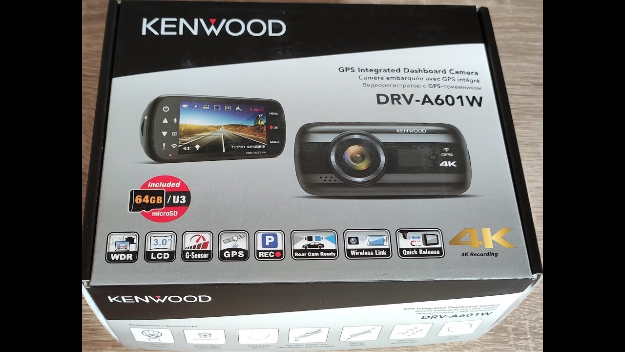 Dash cam kamera : Kenwood DRV-A601W