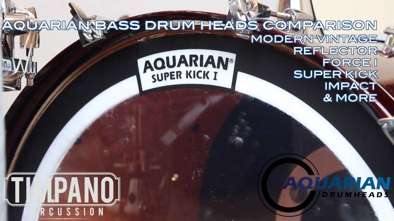 ULTIMATE Aquarian Bass Drum Head Comparison - Timpano Percussion