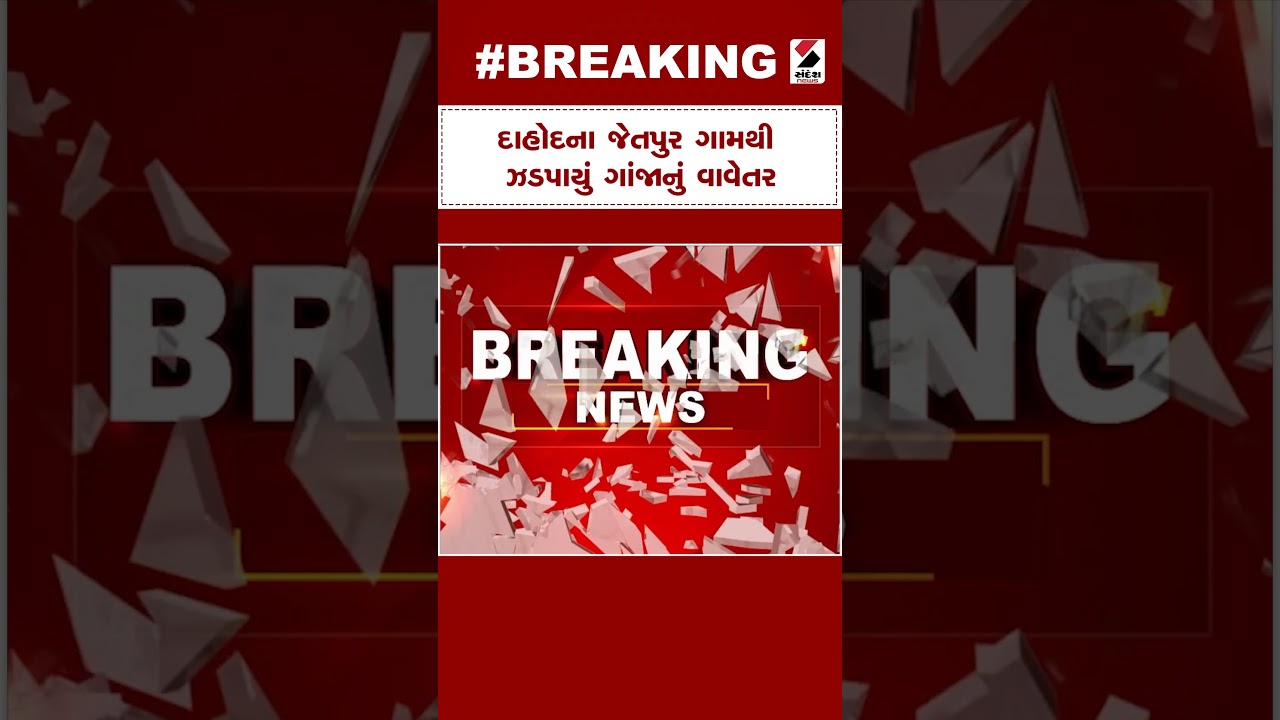 Breaking News | દાહોદના જેતપુર ગામથી ઝડપાયું ગાંજાનું વાવેતર@SandeshNewsTV