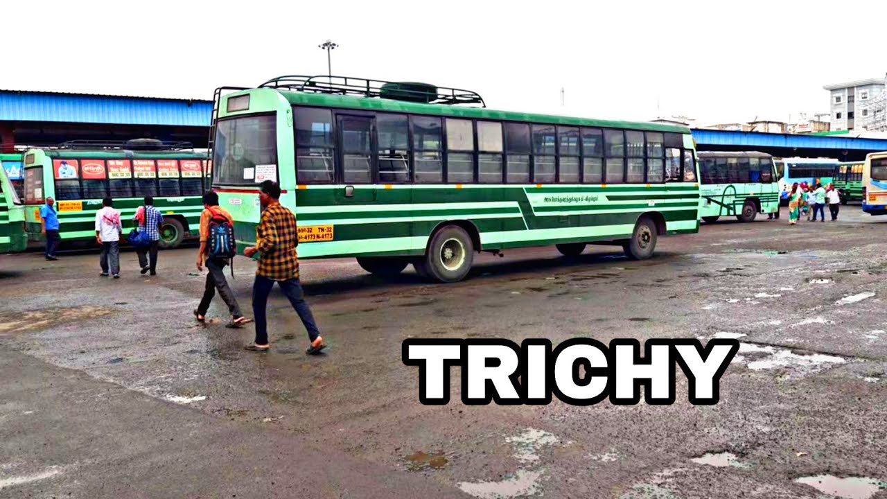 Trichy Bus Stand, Walking In Trichy Bus Stand, Tamilnadu Bus Stand, Street Walking In Trichy,