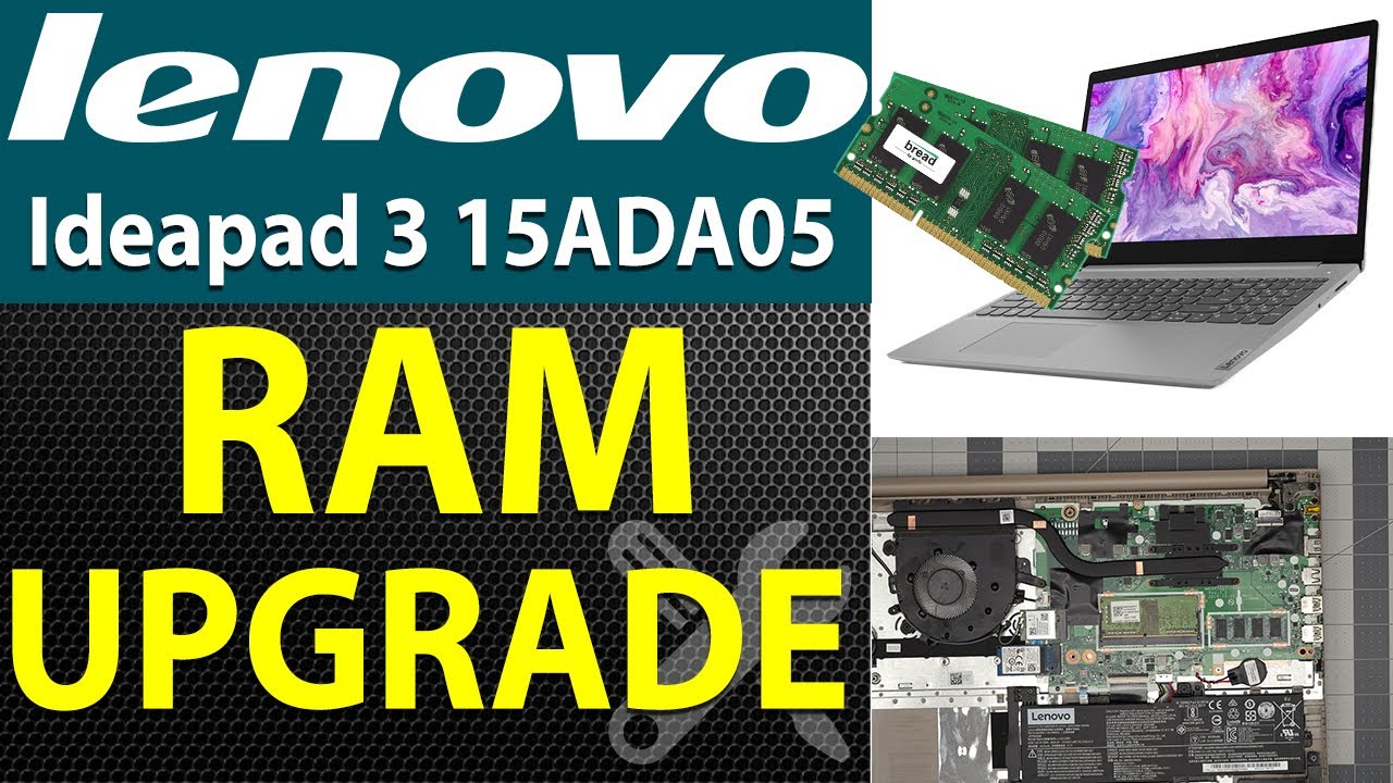How to Upgrade RAM on Lenovo Ideapad 3 15ADA05 Laptop