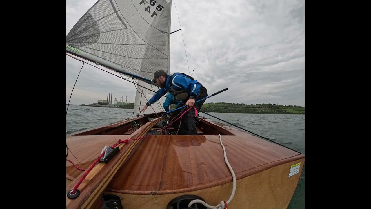 Sailing a GP14 Dinghy