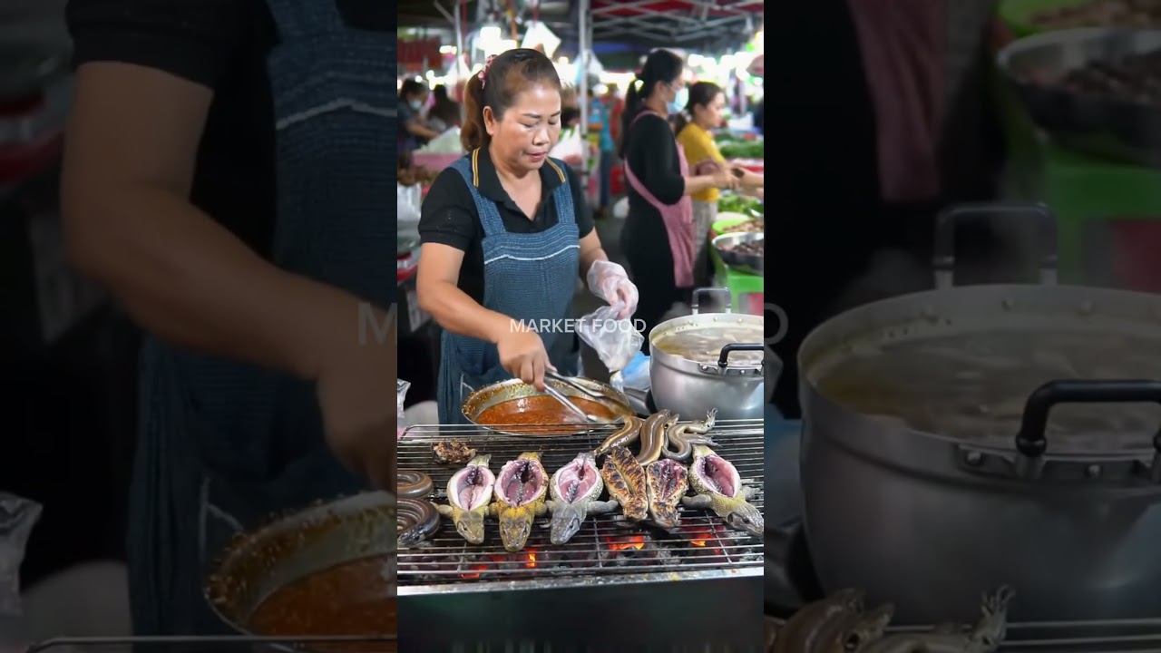 Grilled Eel & Monitor Lizard with Spicy Orange Sauce and Hearty Lizard Soup.@darmawanfood-ai