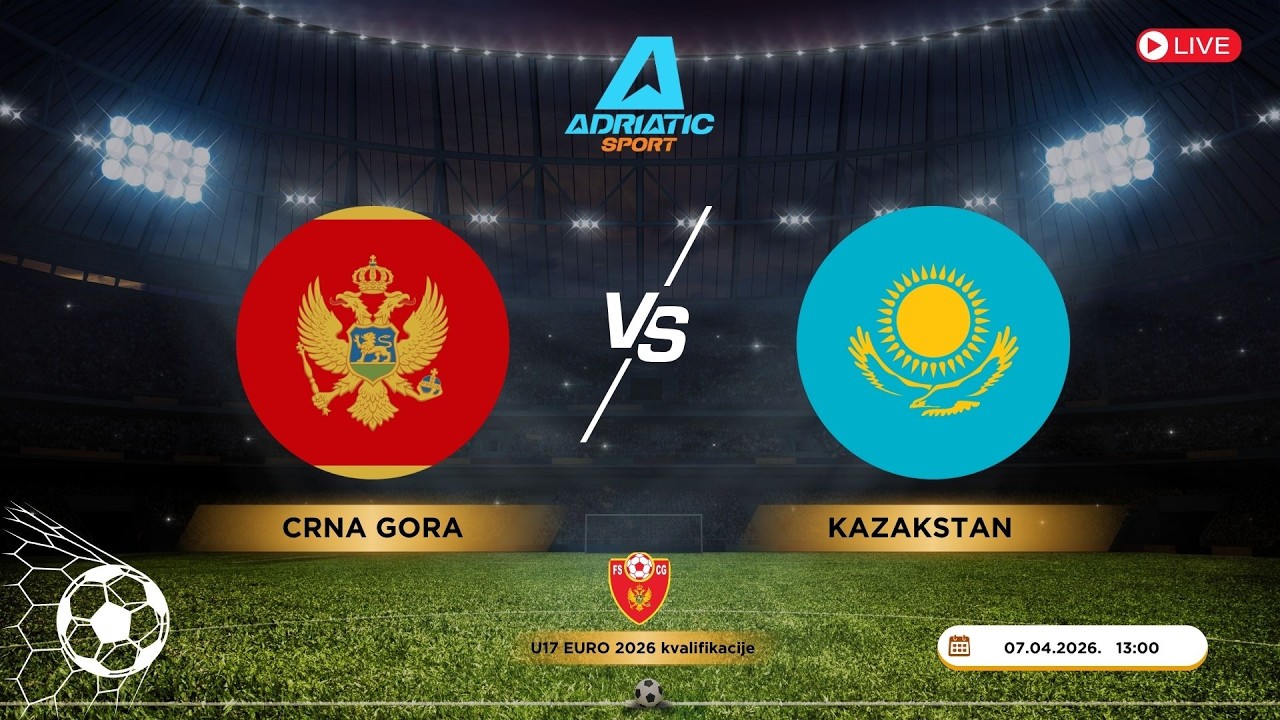 U17 EURO 2026 kvalifikacije | Crna Gora vs Kazakstan | LIVE