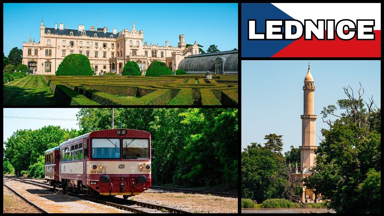BŘECLAV → LEDNICE /Zámek Lednice + výhled z minaretu 🇨🇿|🇭🇺 Lednicei kastély és Minaret/