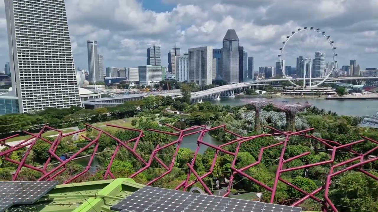 View from the SuperTrees, Gardens by the Bay, Singapore
