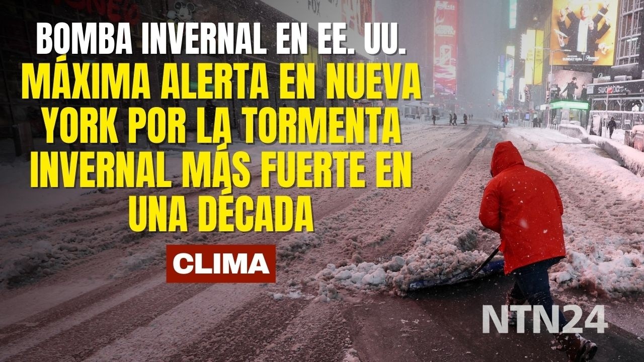 Así está Nueva York por histórica tormenta invernal que tiene bajo alerta a la costa este de EE. UU.