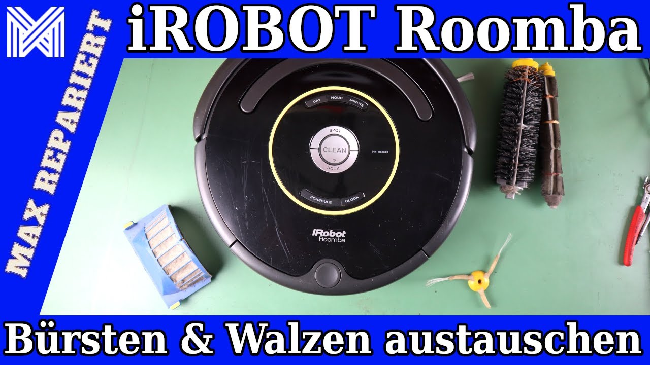Roomba 650 Bürsten und Rollen tauschen - Filter im iRobot Roomba tauschen - Defekte Bürsten ersetzen