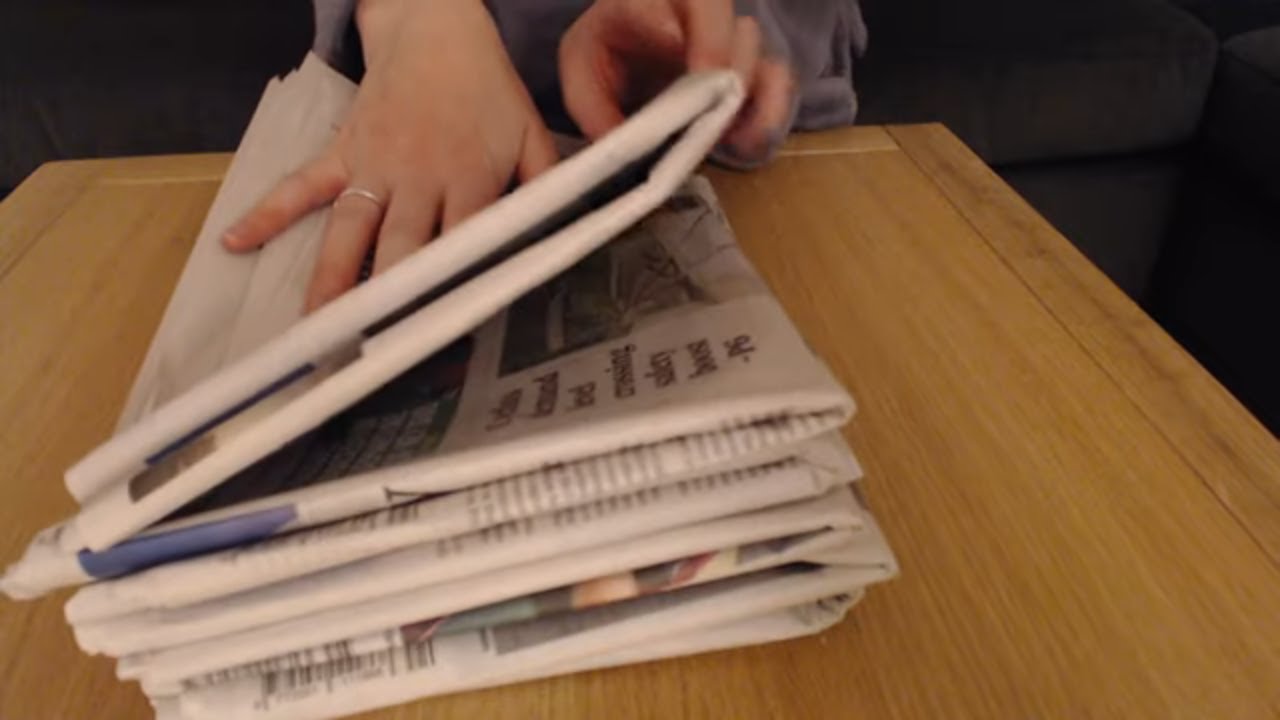 ASMR Newspaper Page Turning (No Talking) Intoxicating Sounds Sleep Help Relaxation