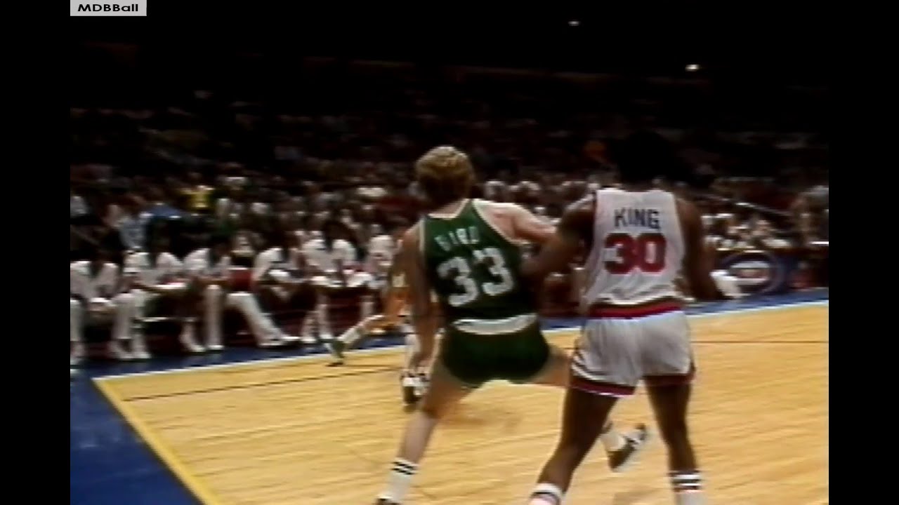 Bernard King (44p) Battles Larry Bird (35p) - Celtics @ Knicks 1984 ECSF G6