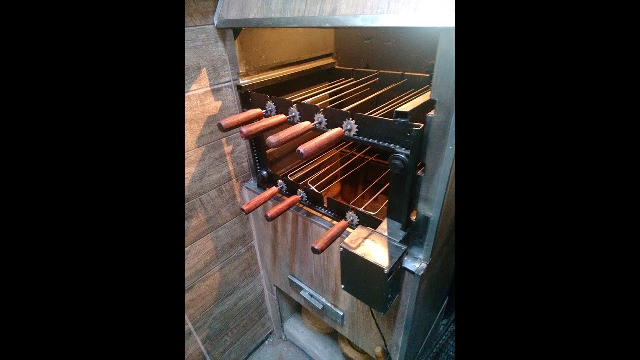 Espeto Giratório Caseiro (Grill caseira DIY)