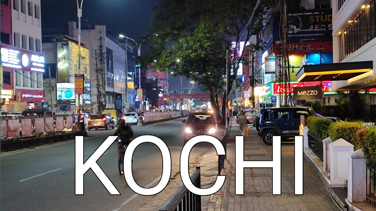 walking tour in india.night walking in kochi Ernakulam Kerala 2025