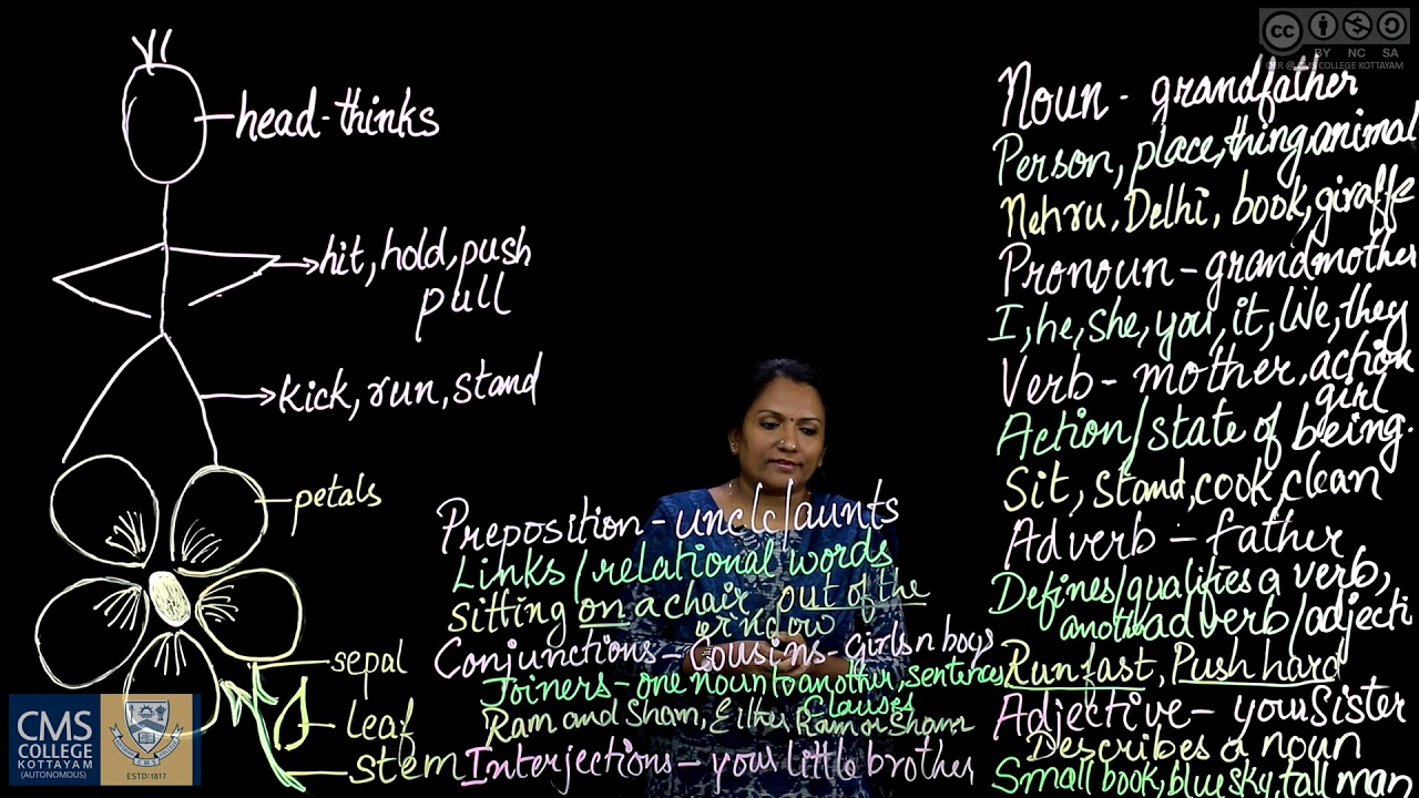 The parts of speech | Cinny Rachel Mathew | Department of English