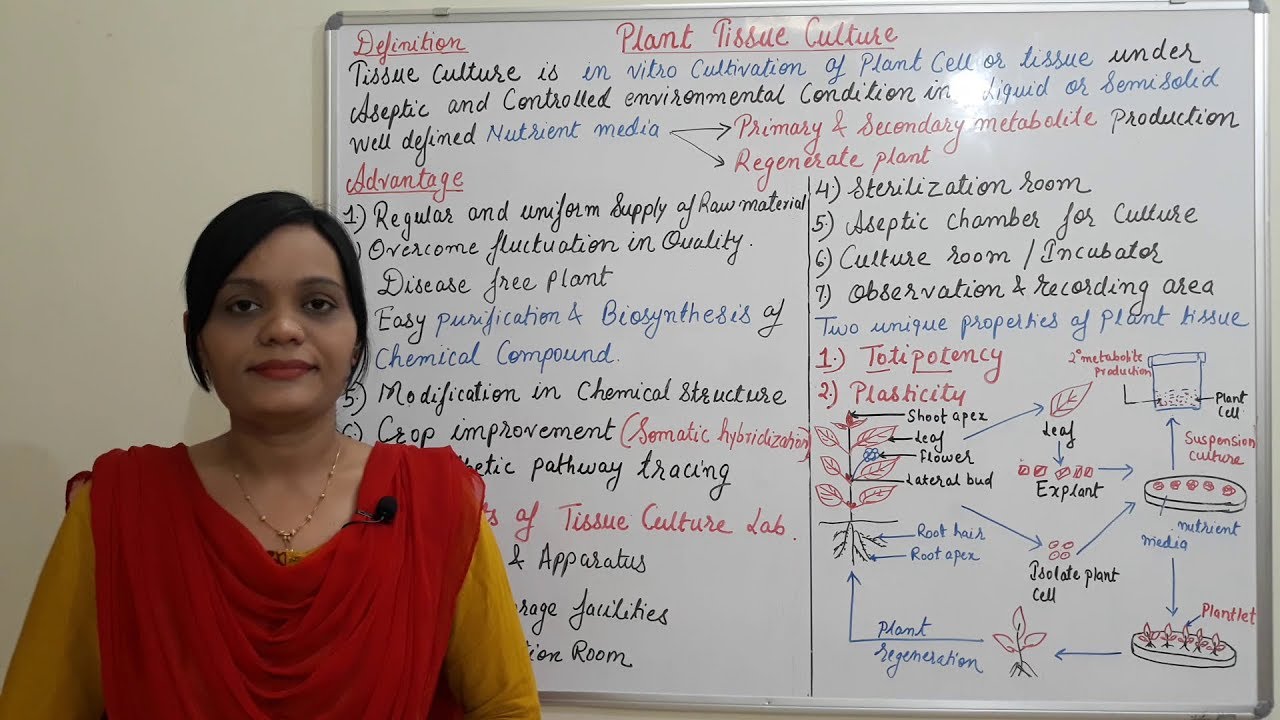 Class (35) = Plant Tissue Culture (Part 01) | Introduction and Advantages of Plant Tissue Culture