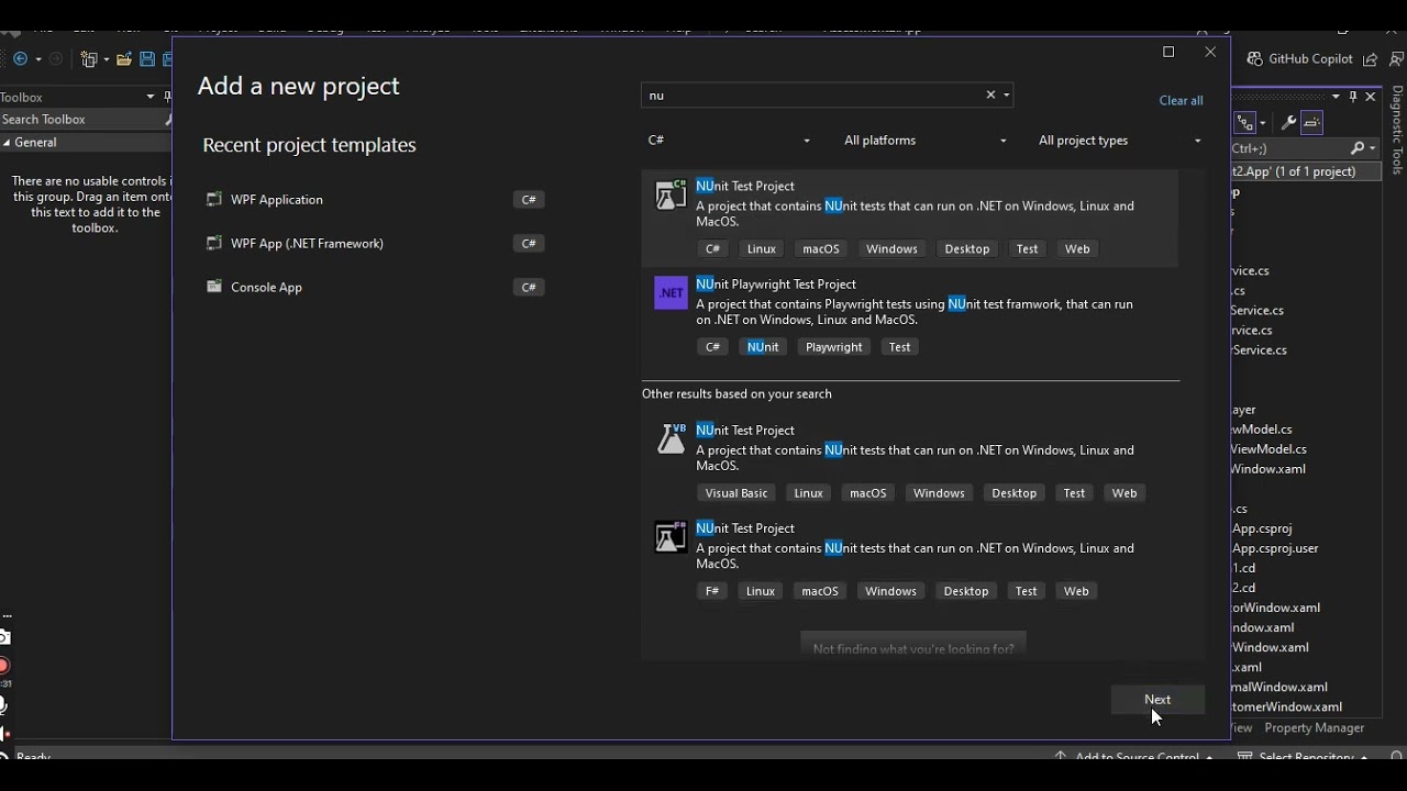 How to Create Unit Testing in Visual Studio 2022 - nUnit